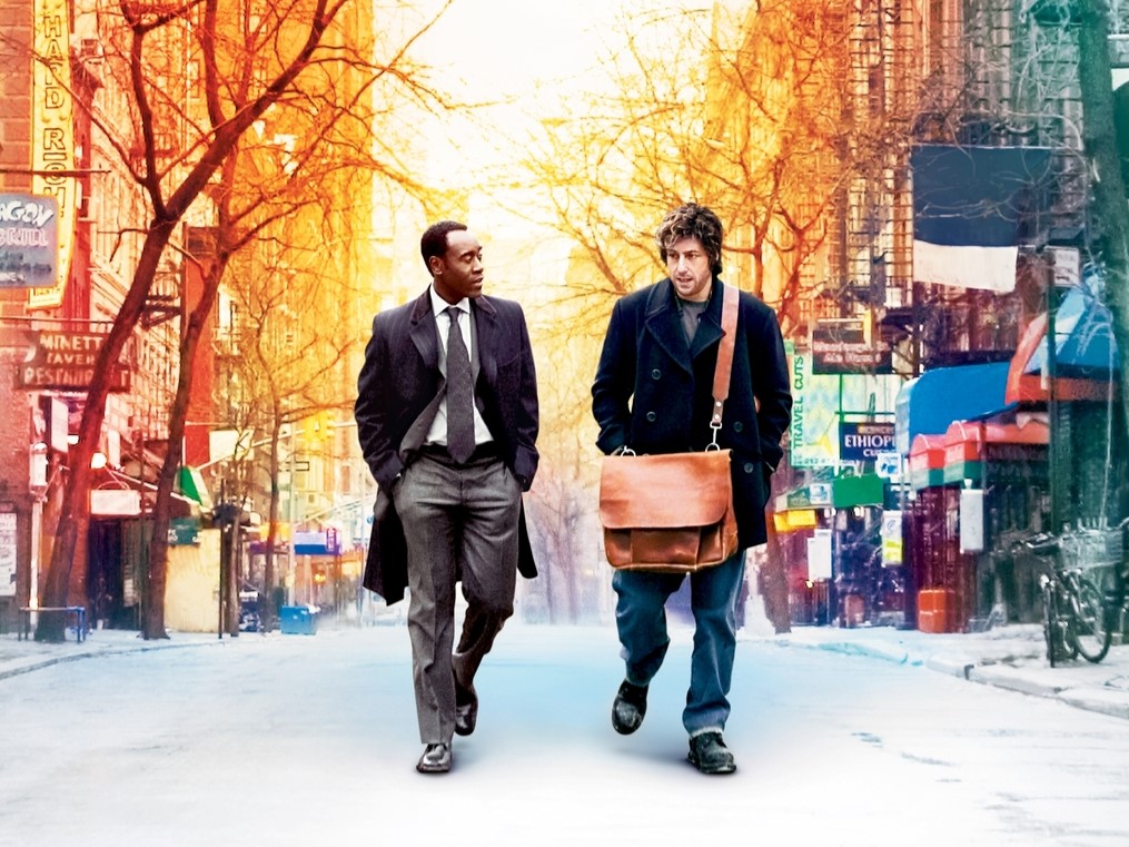 Adam Sandler en Don Cheadle in de film Reign Over Me